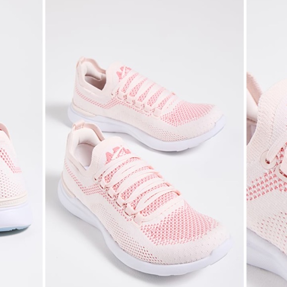 APL TechLoom Breeze women’s Athletic shoes 9.5 cream fire coral white - Picture 2 of 12